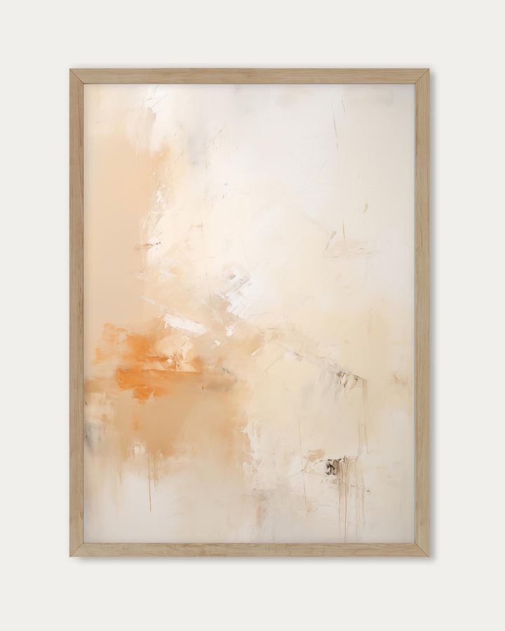 Abstract Peach Art Print