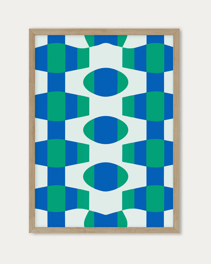 Green Pattern Art Print