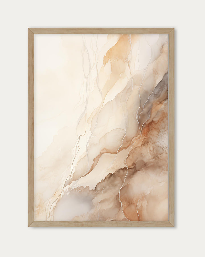 Marble Beige Art Print