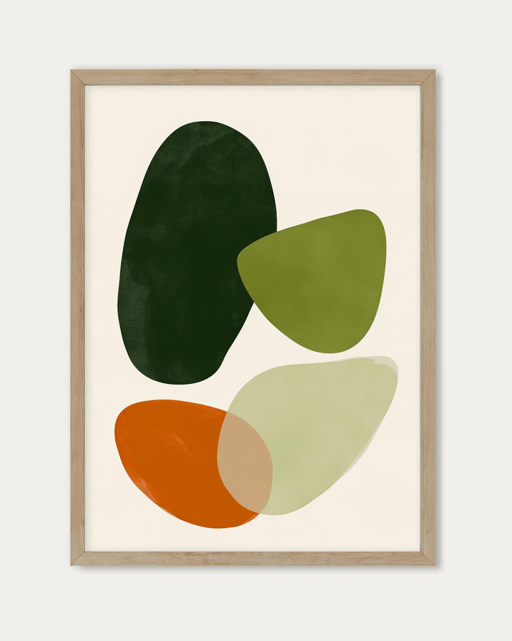 Organic Abstract Motif Wall Art