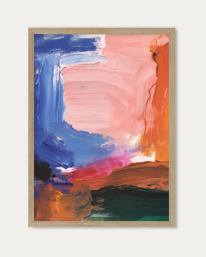 Vivid Abstract Colour Art Print