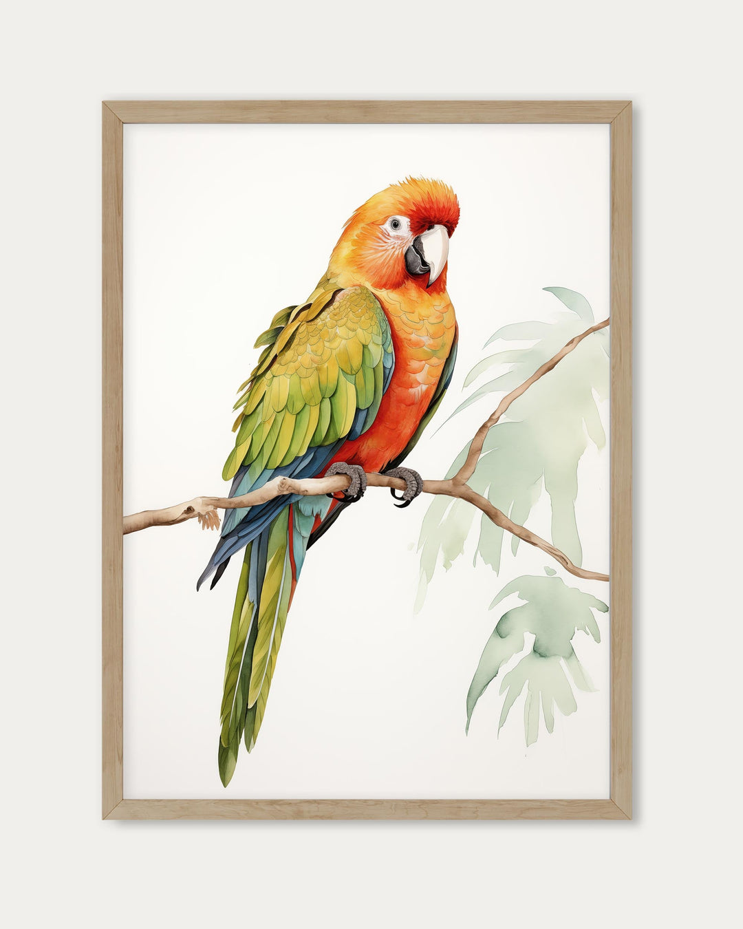 Colourful Parrot Wall Art Print