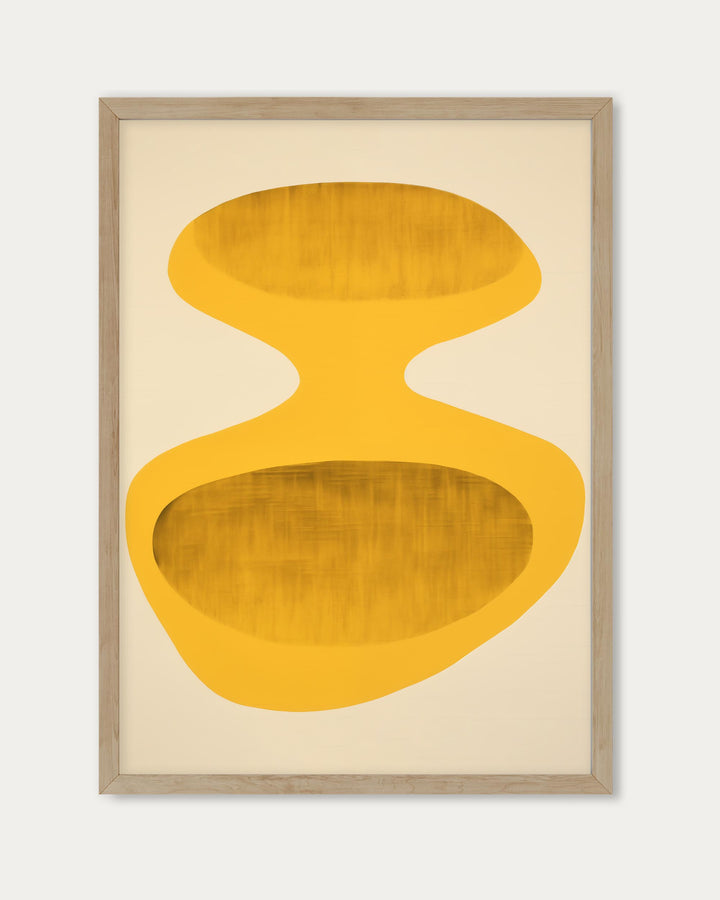 Retro Yellow Art Print
