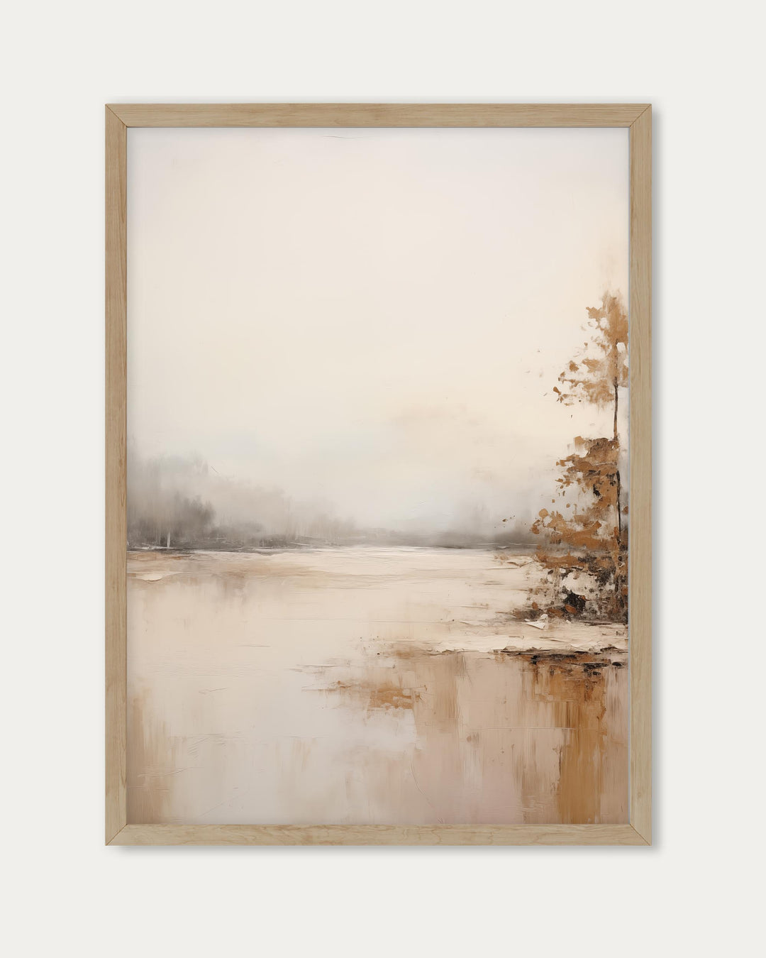 Lake At Dawn Wall Art Print
