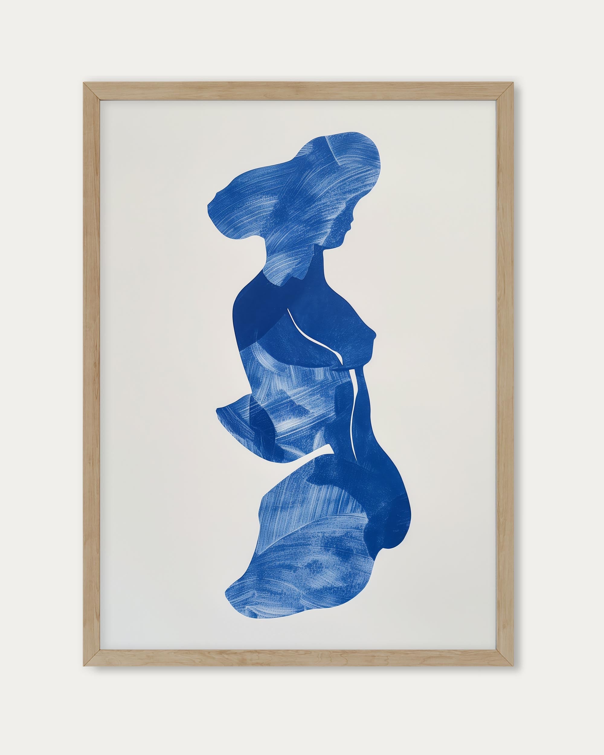 Blue Abstract Wall Art Print