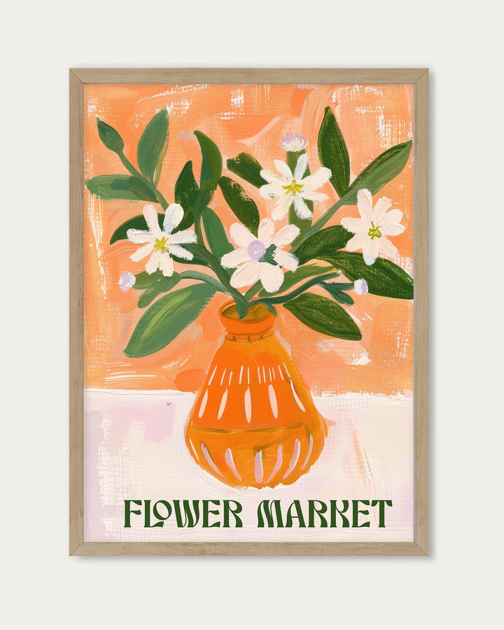 Flower Market Art Print