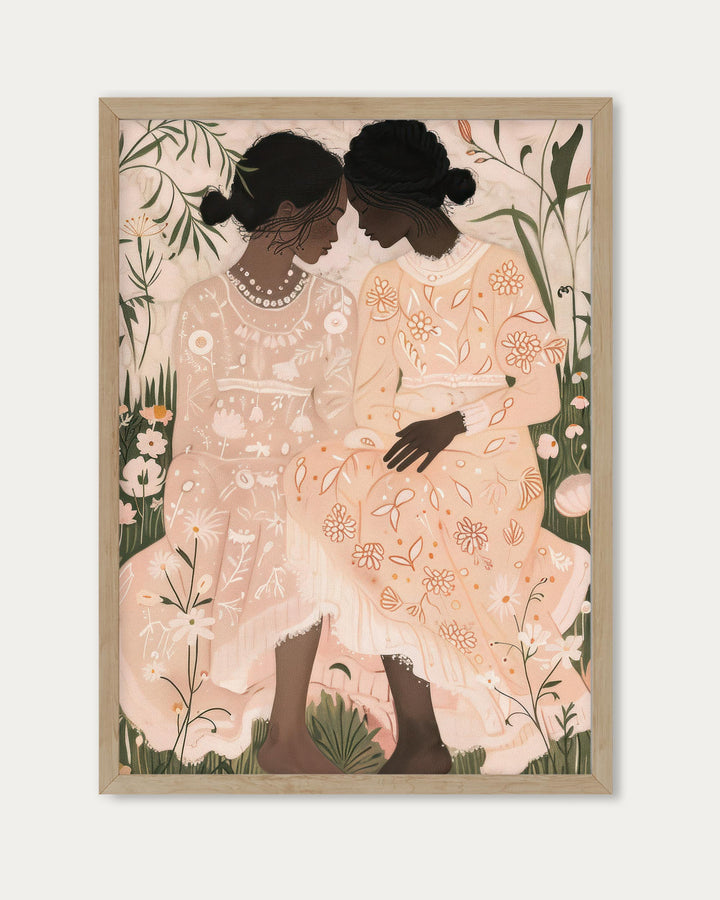 Floral Dress Art Print