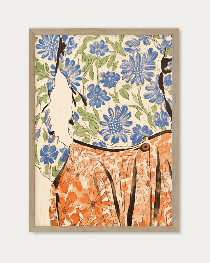 Floral Outfit Art Print