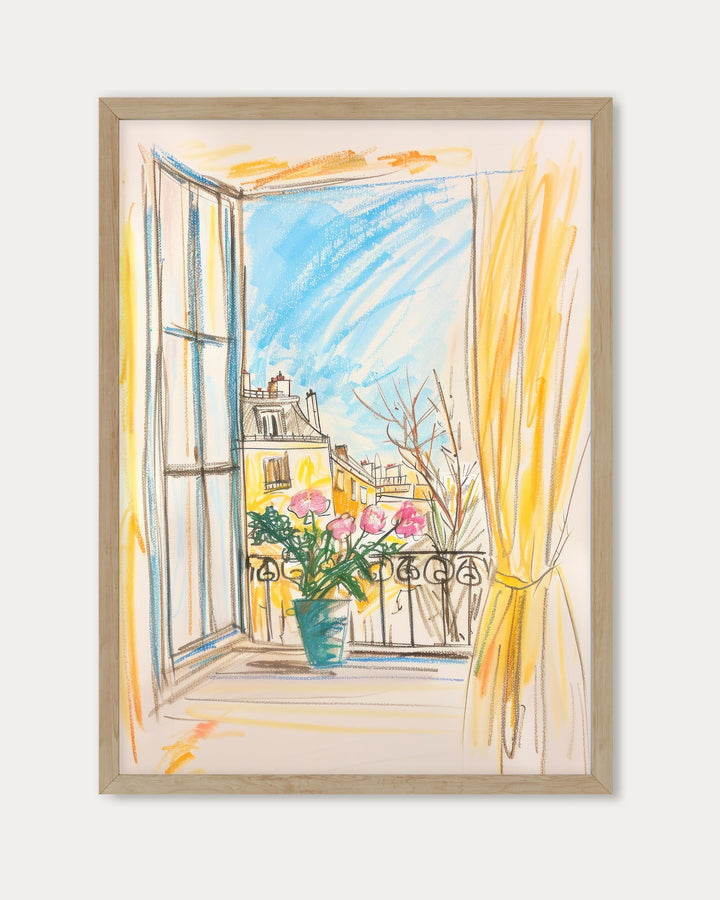 Window View Art Print