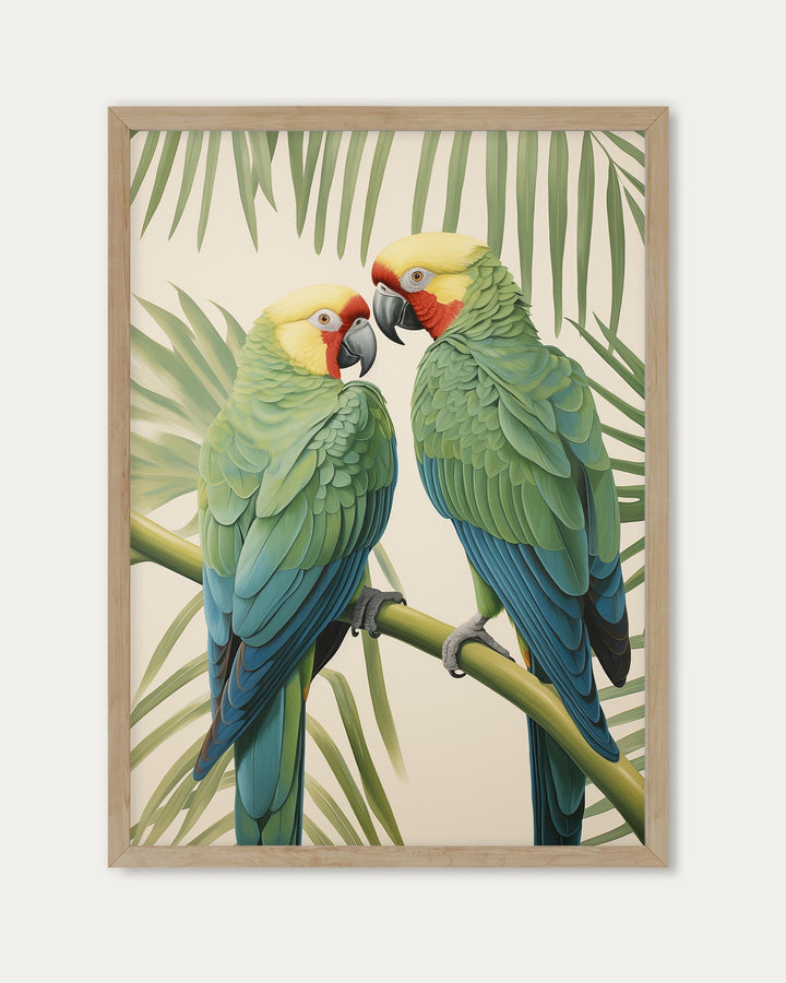 Two Parrots Wall Art Print