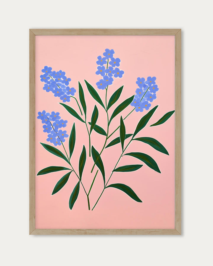 Blue Flowers Art Print