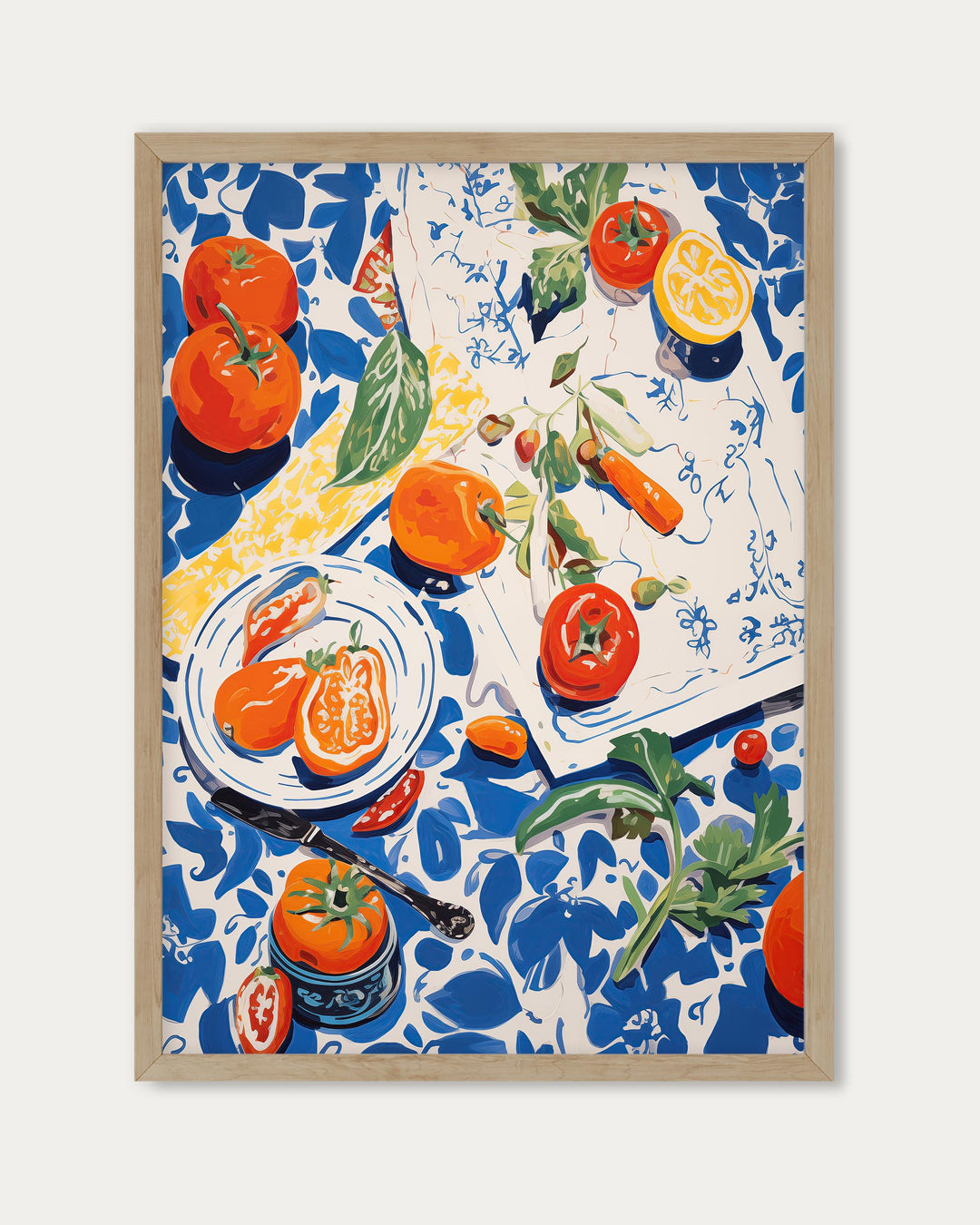 Colourful Picnic Wall Art Print