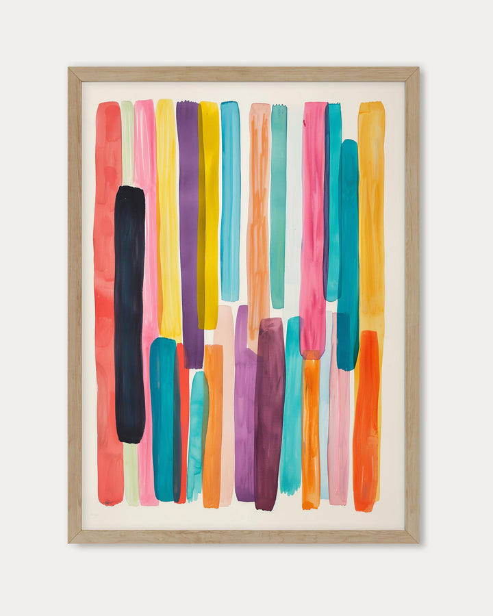 Abstract Rainbow Wall Art
