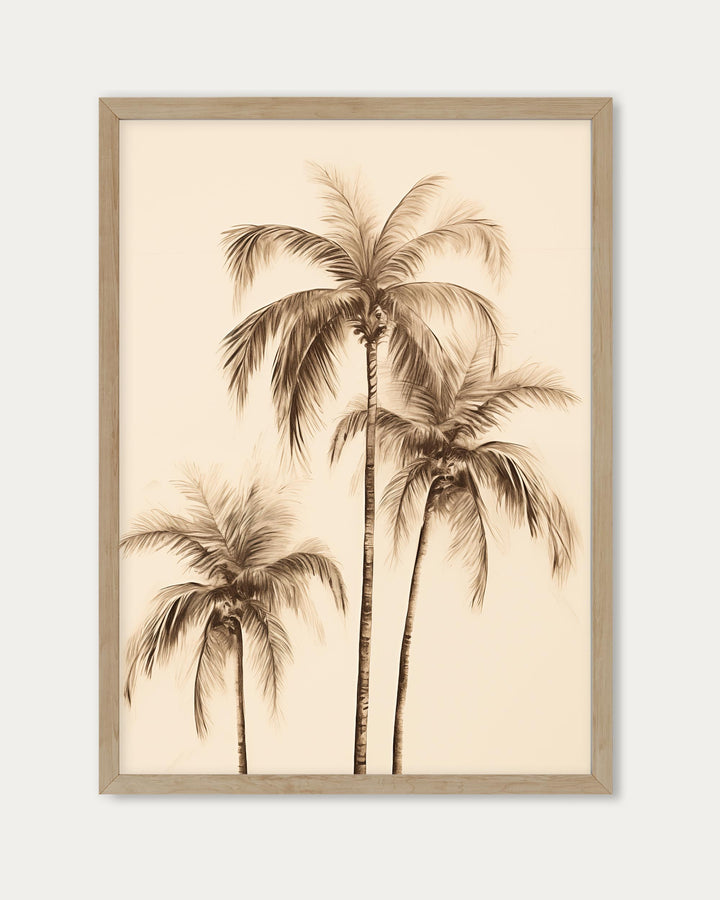 Three Palms Wall Art Print