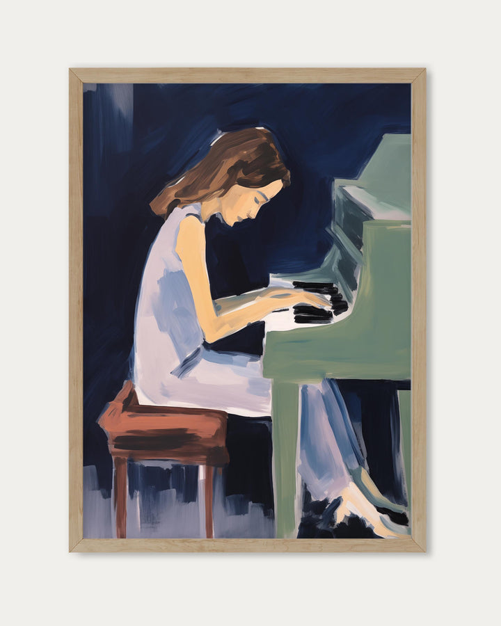 Piano Player Art Print