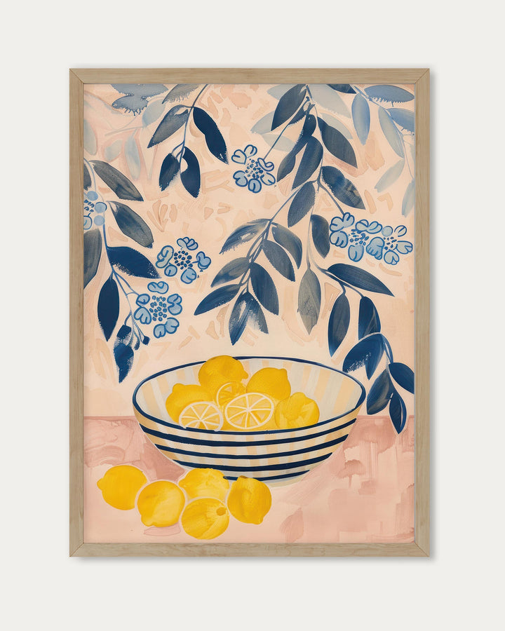 Lemons In A Bowl Art Print