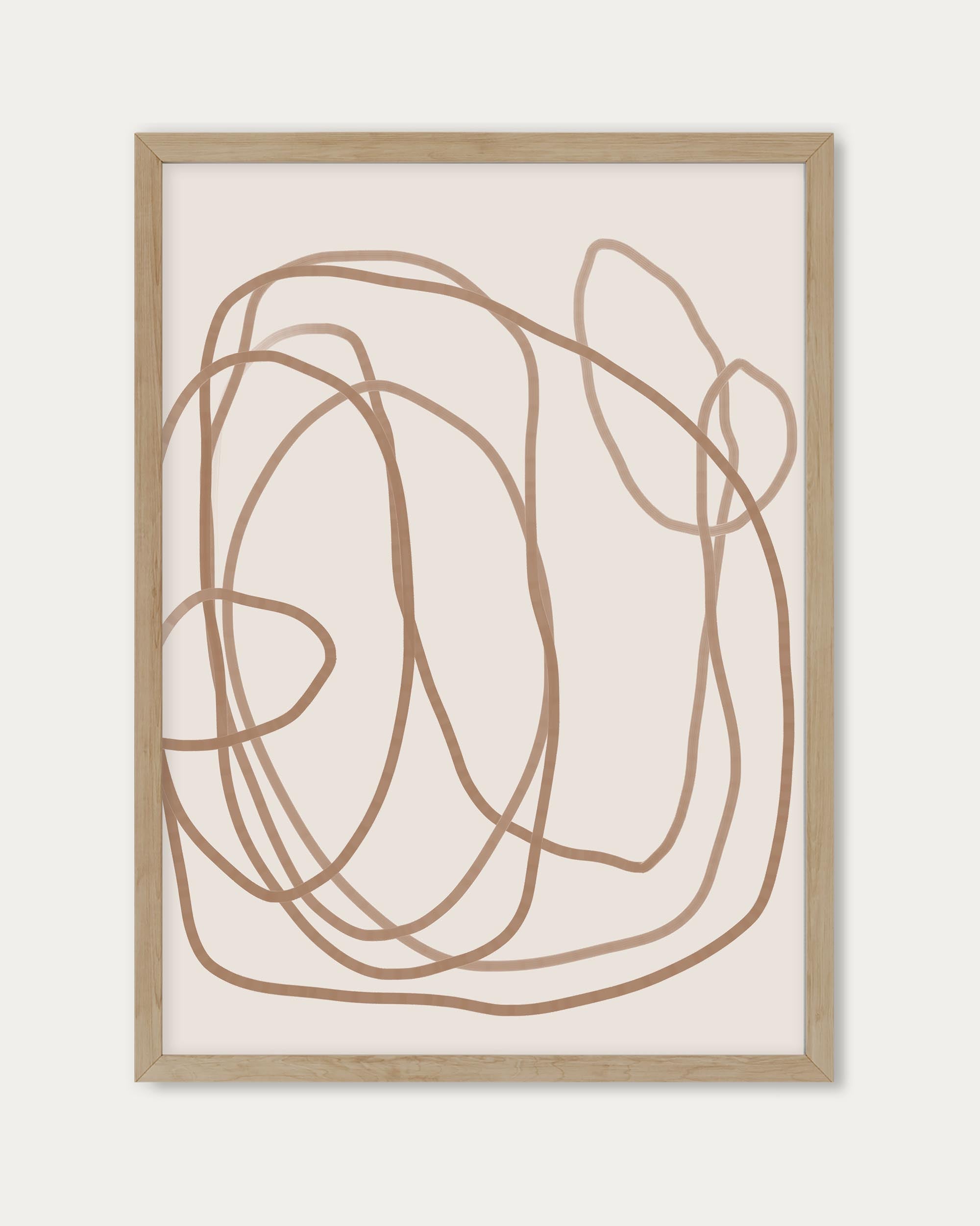 Abstract Golden Line Wall Art