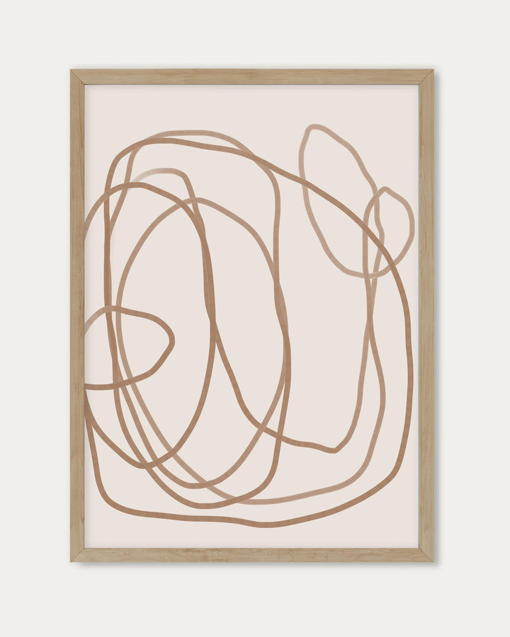 Abstract Golden Line Wall Art