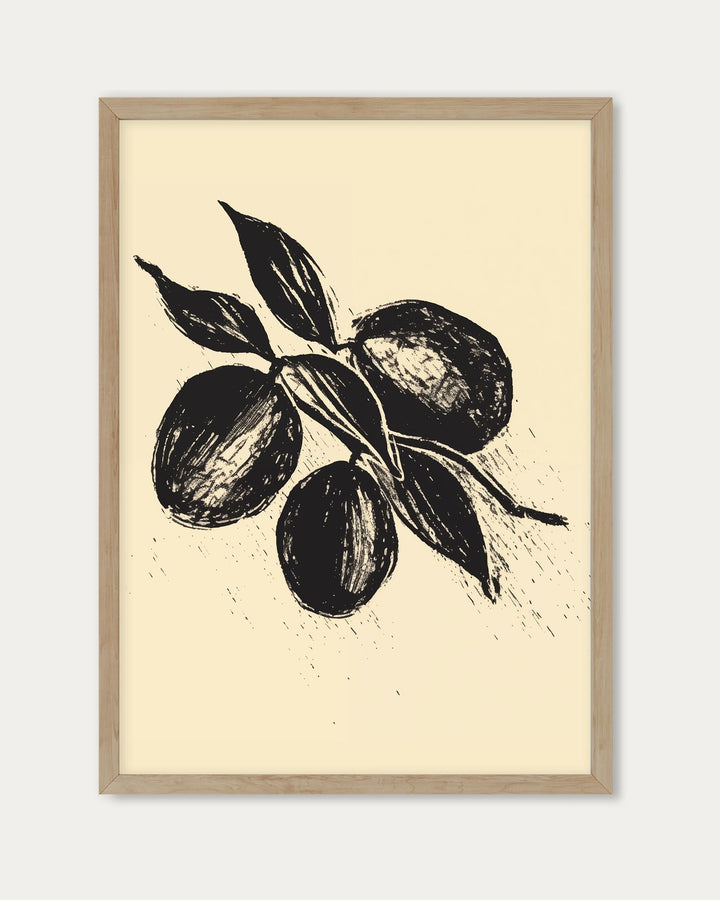 Lemons Sketch Art Print