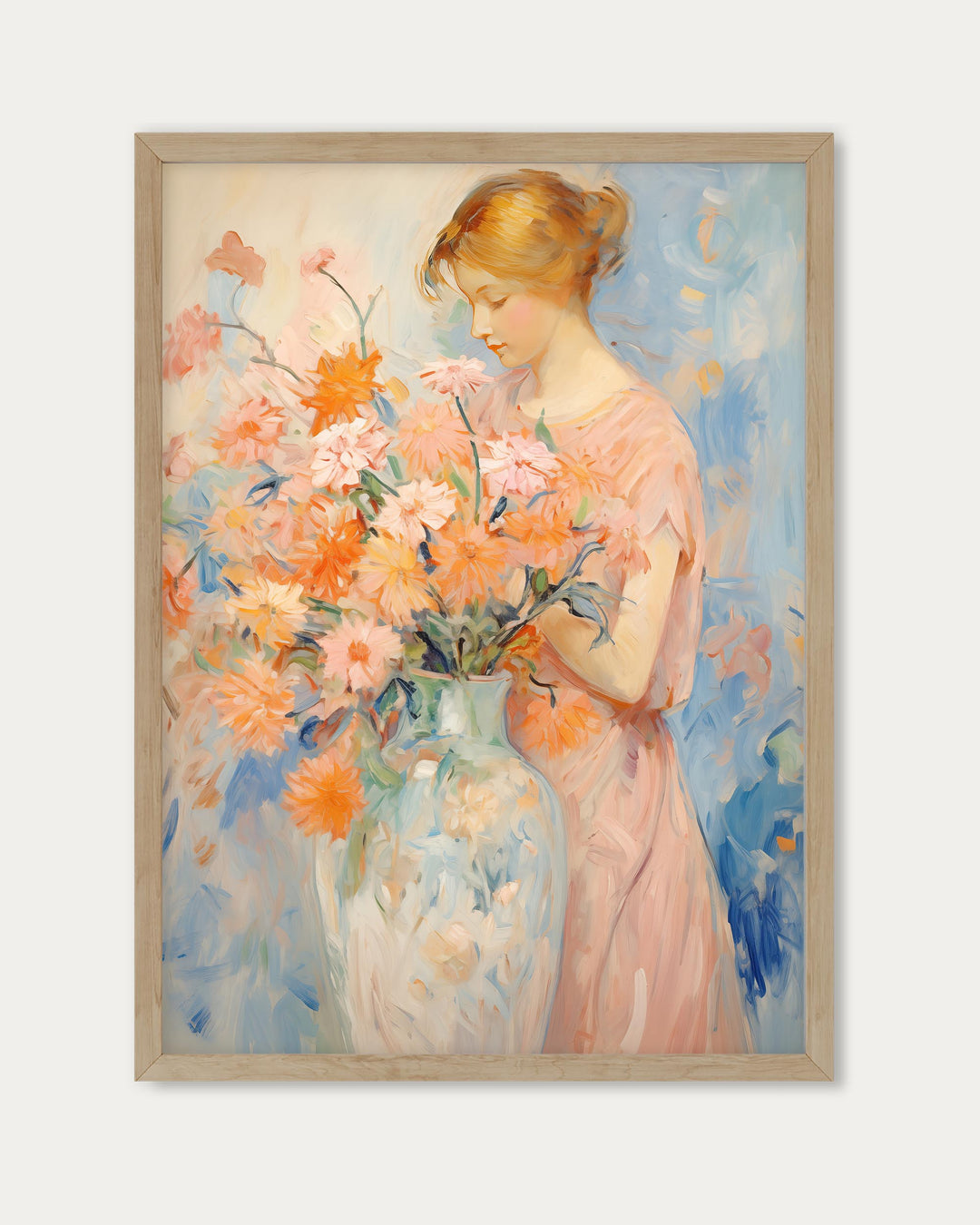 Arranging Flowers Wall Art Print