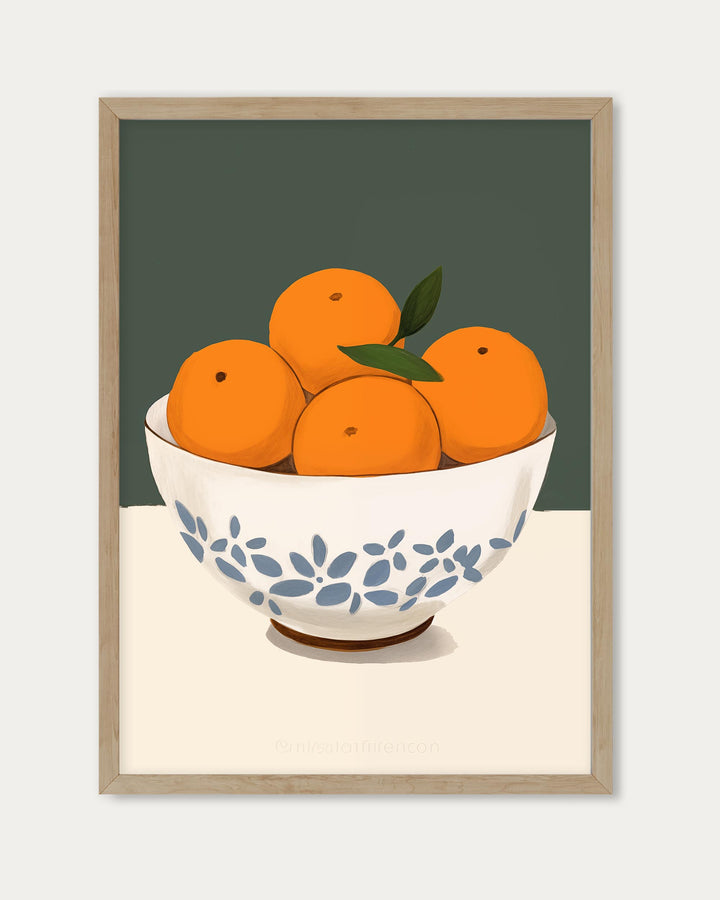 Orange Bowl Art Print