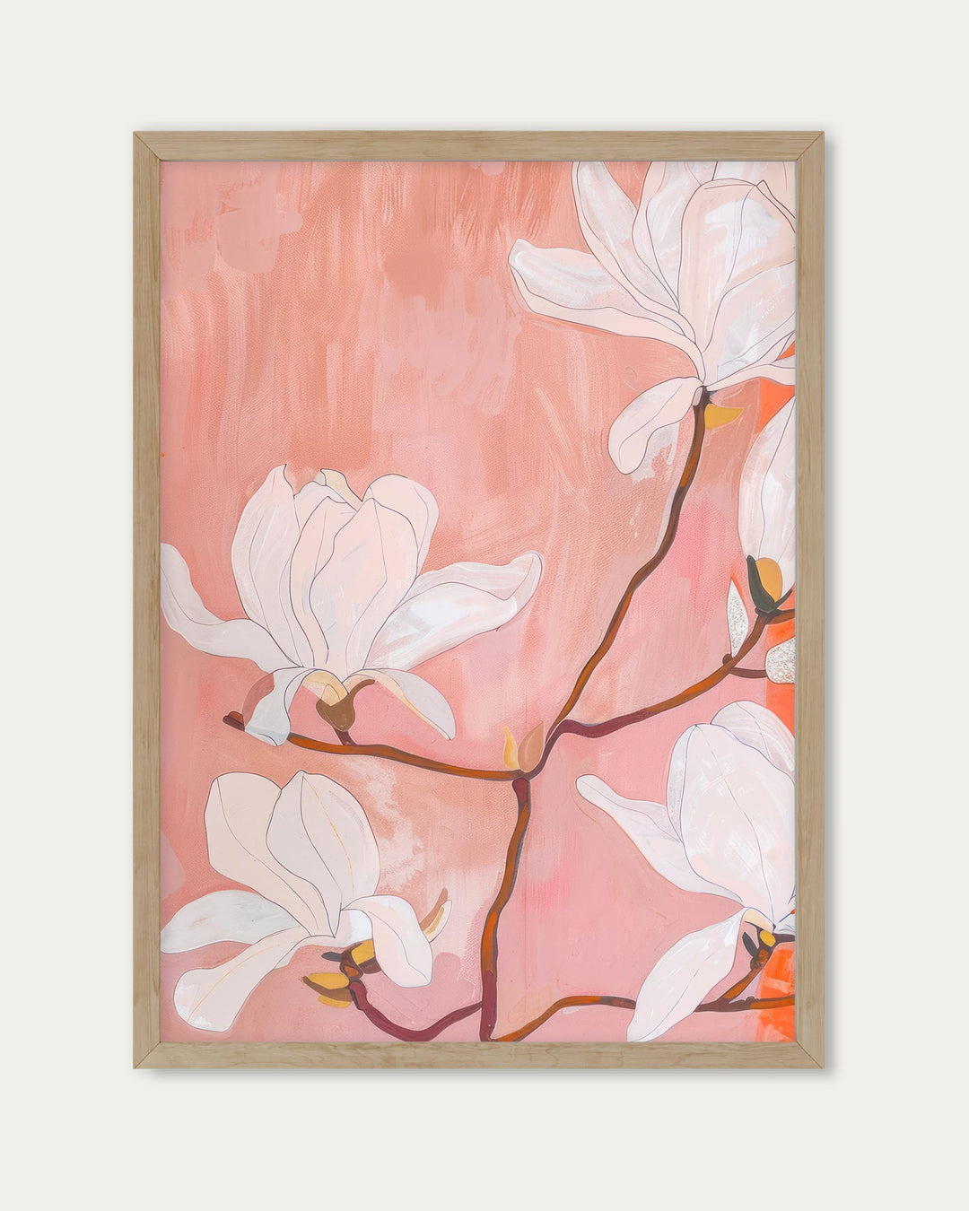 Japandi Flowers Wall Art