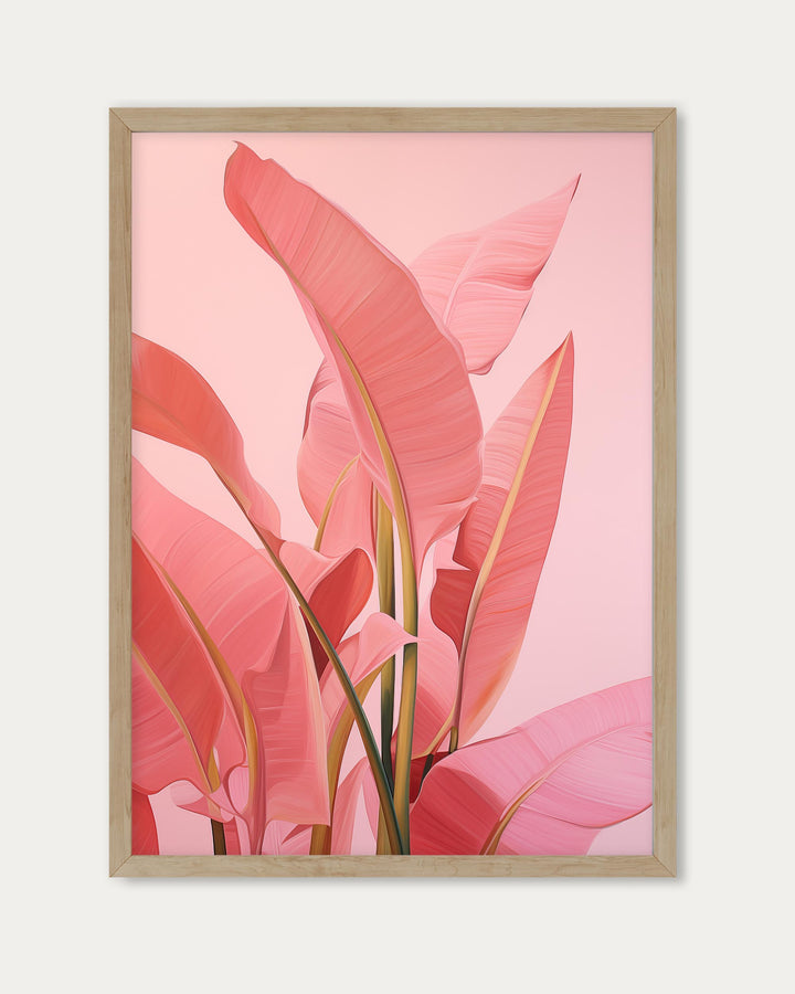 Pink Banana Tree Wall Art
