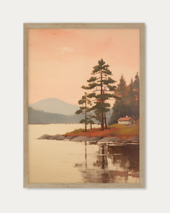 House By The Lake Art Print