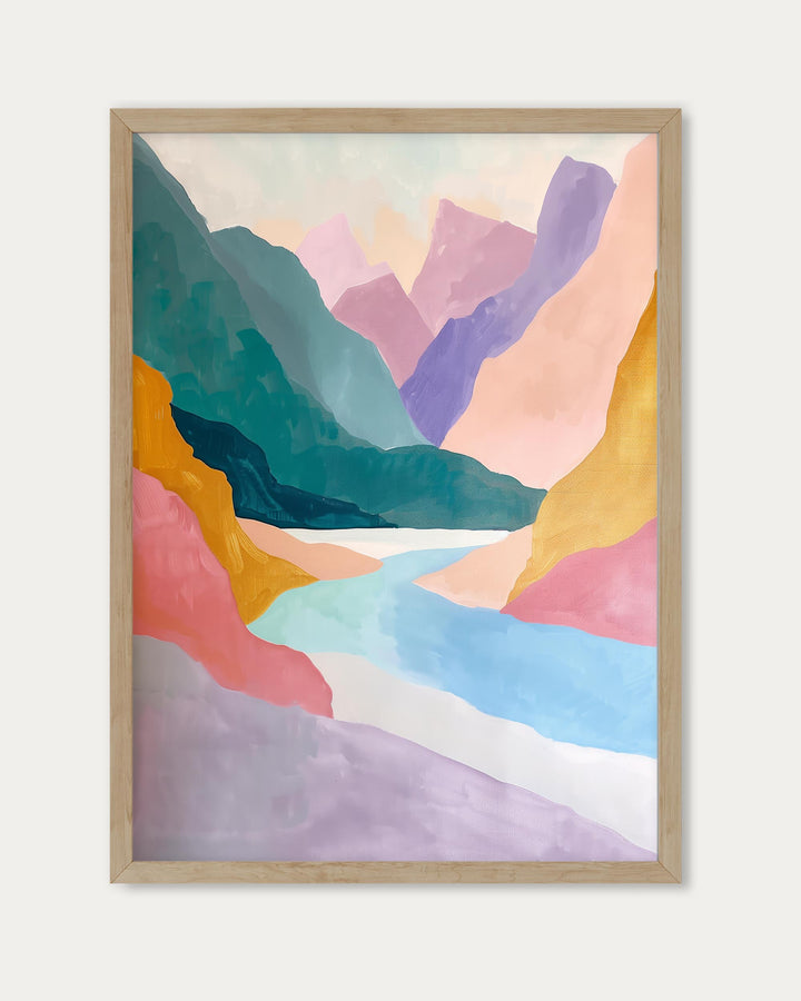 Colourful Valley Wall Art