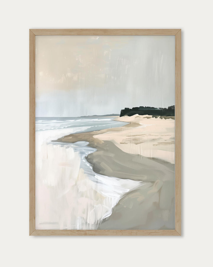 Walking On The Beach Art Print
