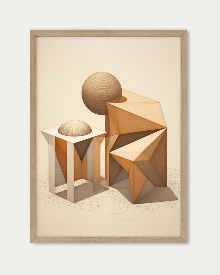 Cubic Figure Art Print