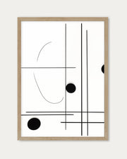 Straight Line Art Print