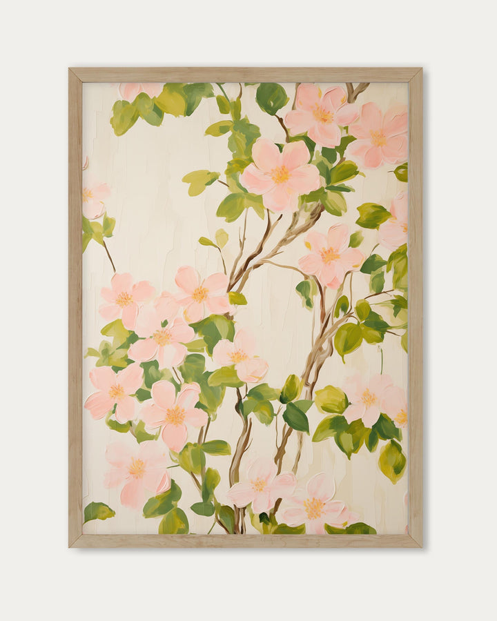 Pink Flowers Wall Art