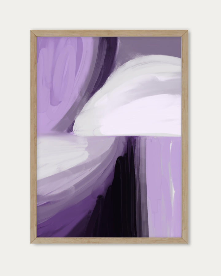 Purple Abstract Wall Art