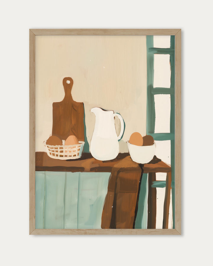 In The Kitchen Wall Art Print