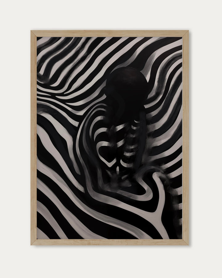 Monochrome Shadows IV Art Print