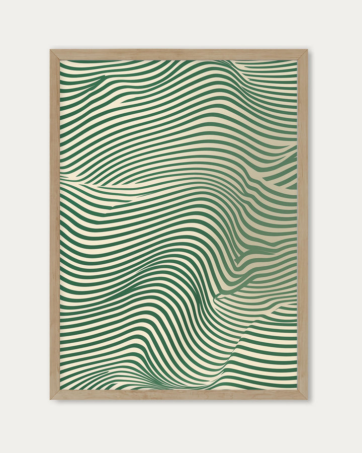 Green Wave Art Print