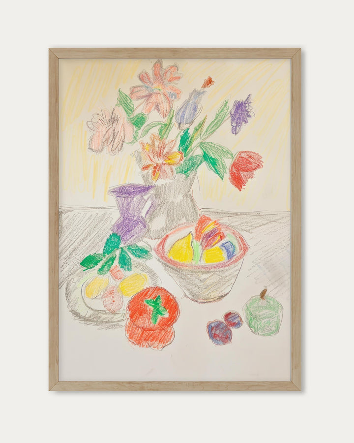 Colour Pencil Sketch Wall Art