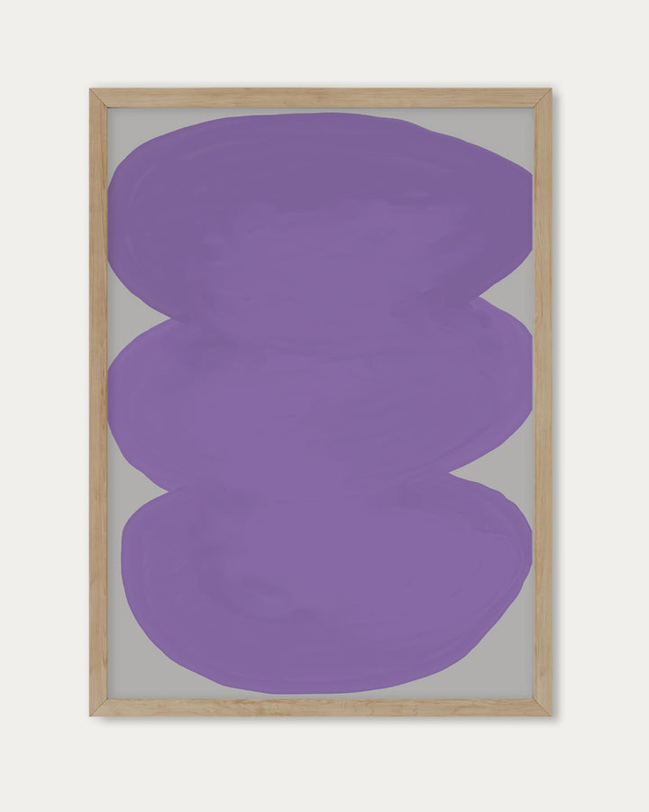 Purple Organic Shapes Wall Art