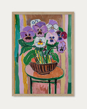 Vintage Flowers Sketch Wall Art