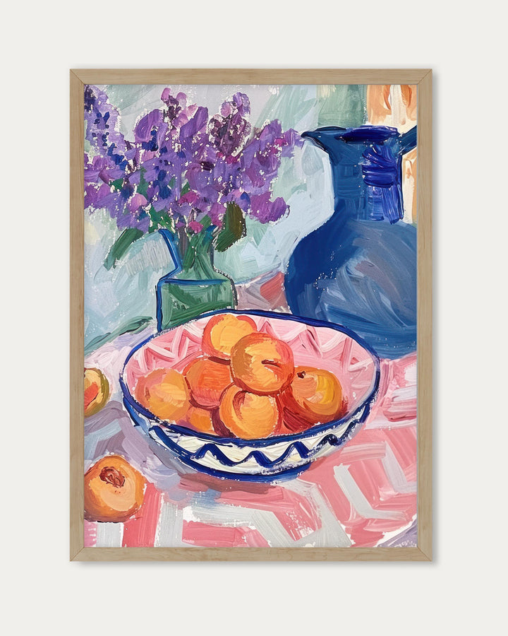 Peach Still Life Wall Art