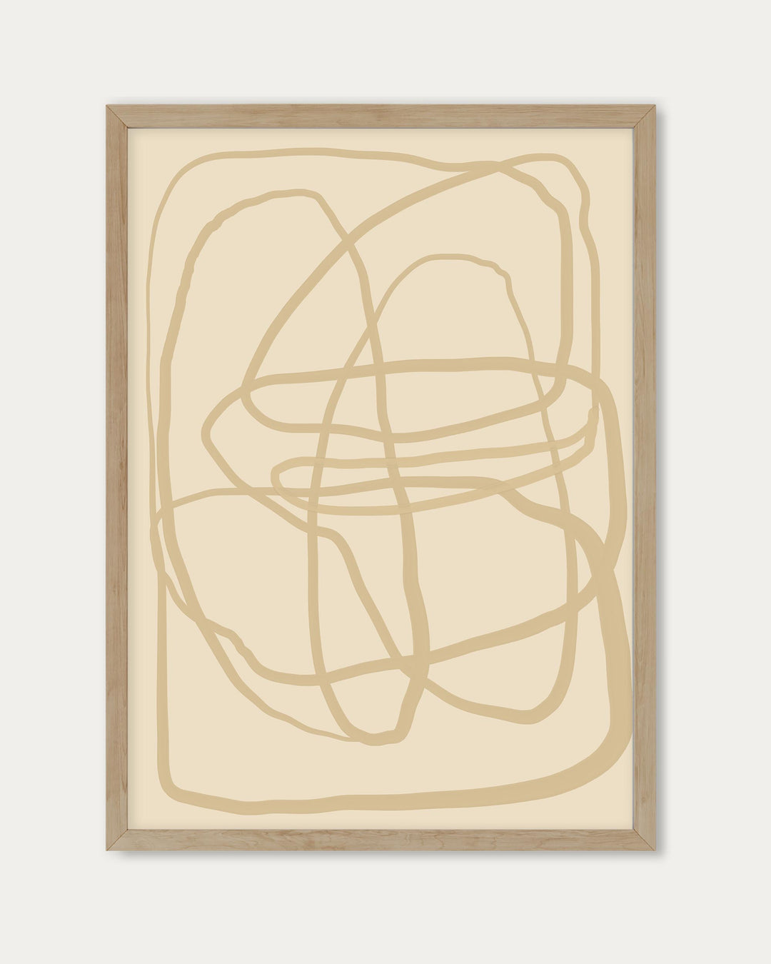 Golden Lines Wall Art Print