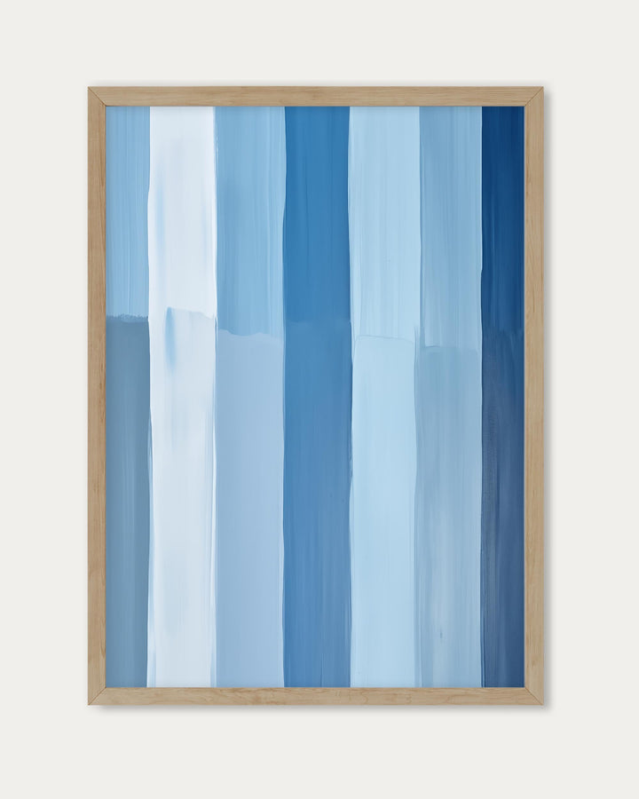 Blue Stripes Art Print