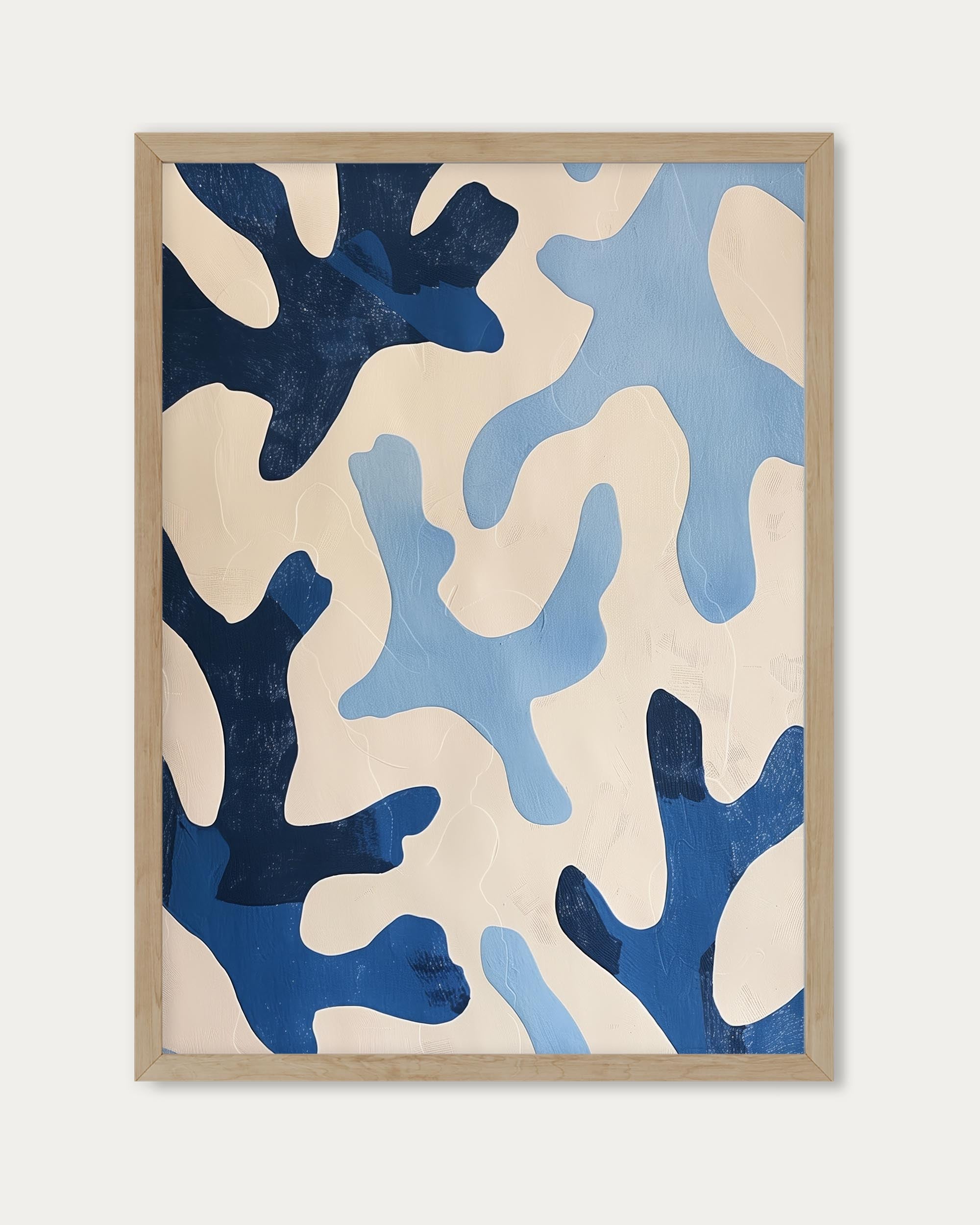 Blue Coral Wall Art Print