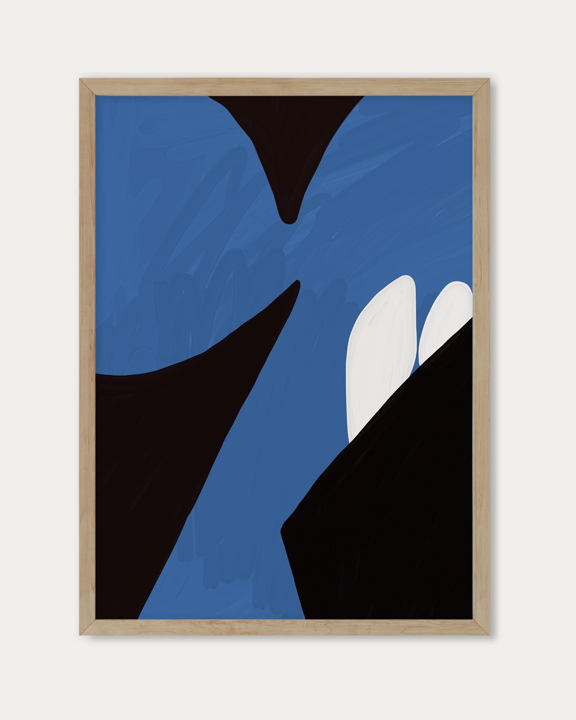 Blue On Black Wall Art