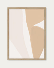 Beige Organic Shapes Wall Art