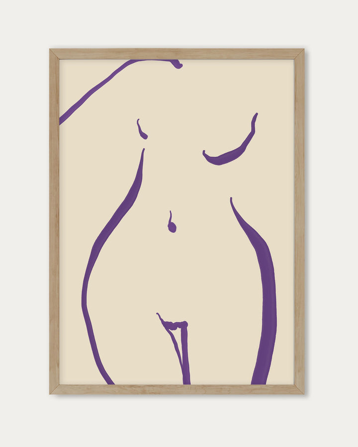 Nude Line Wall Art Print