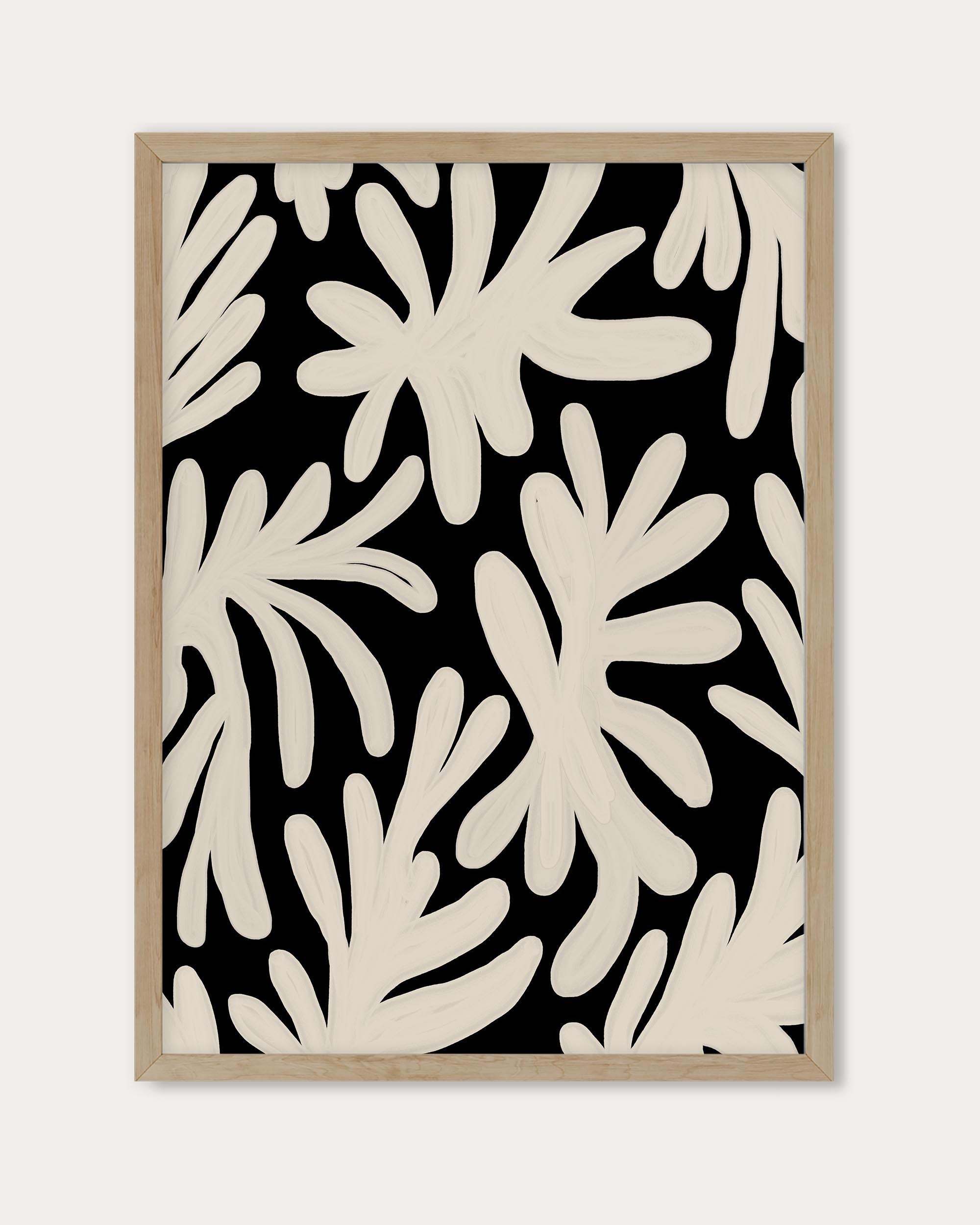 Black And White Floral Wall Art