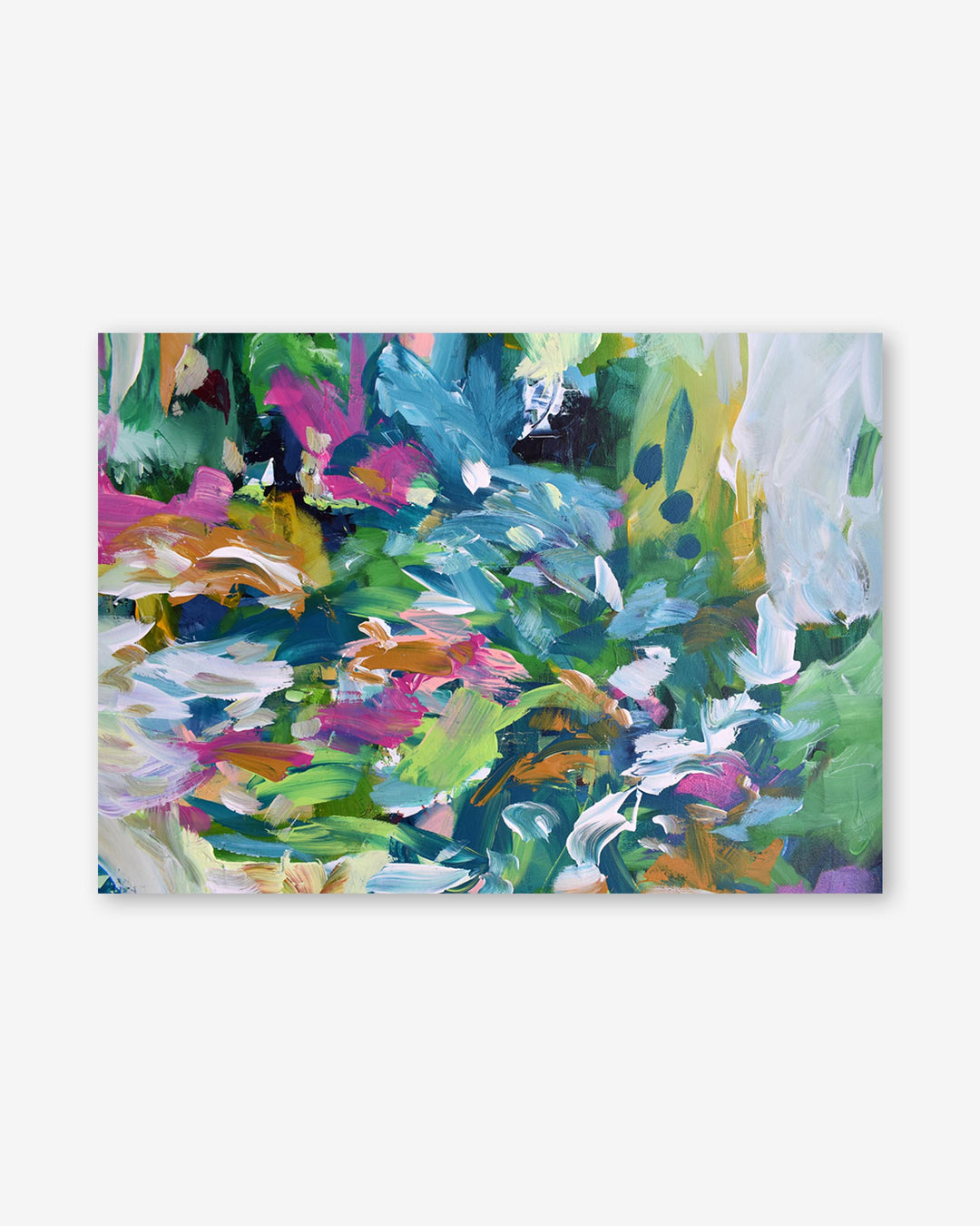 Colorful abstract painting on a white background