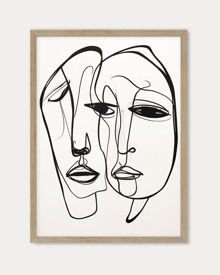 A Pair Of Faces Art Print